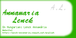 annamaria lenck business card
